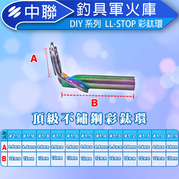 ★中聯釣具★LL-STOP彩鈦環 鈦環 彩鈦 彩架藍瓷環 套裝船竿 邊導眼路亞竿 魚竿 DIY配件 釣竿導環 遠投導環