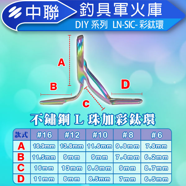 ★中聯釣具★LN-SIC-彩鈦環 彩鈦環 彩鈦 彩架藍瓷環 套裝船竿 邊導眼路亞竿 魚竿 DIY配件