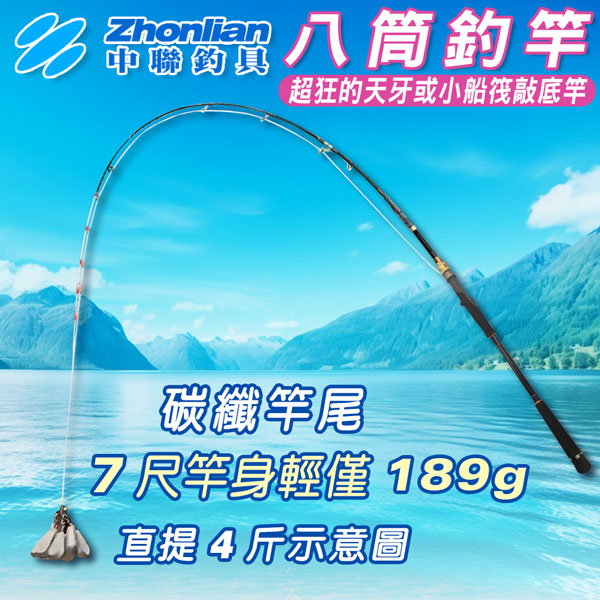 ★中聯釣具★八筒釣竿 海竿套裝全套 魚具特價拋竿 遠投竿 海釣竿 甩竿 超硬釣魚竿 海桿遠投竿
